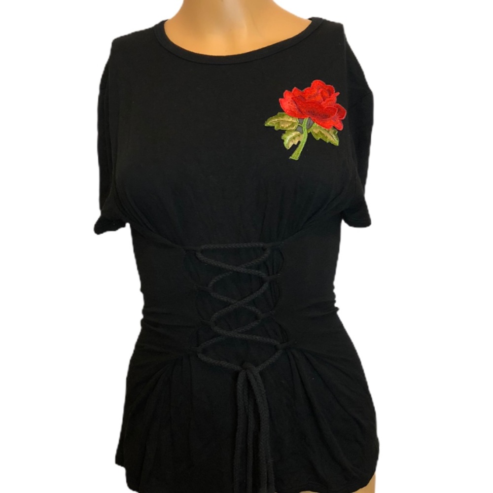 Fashion Nova Rose Tie-Up Top
